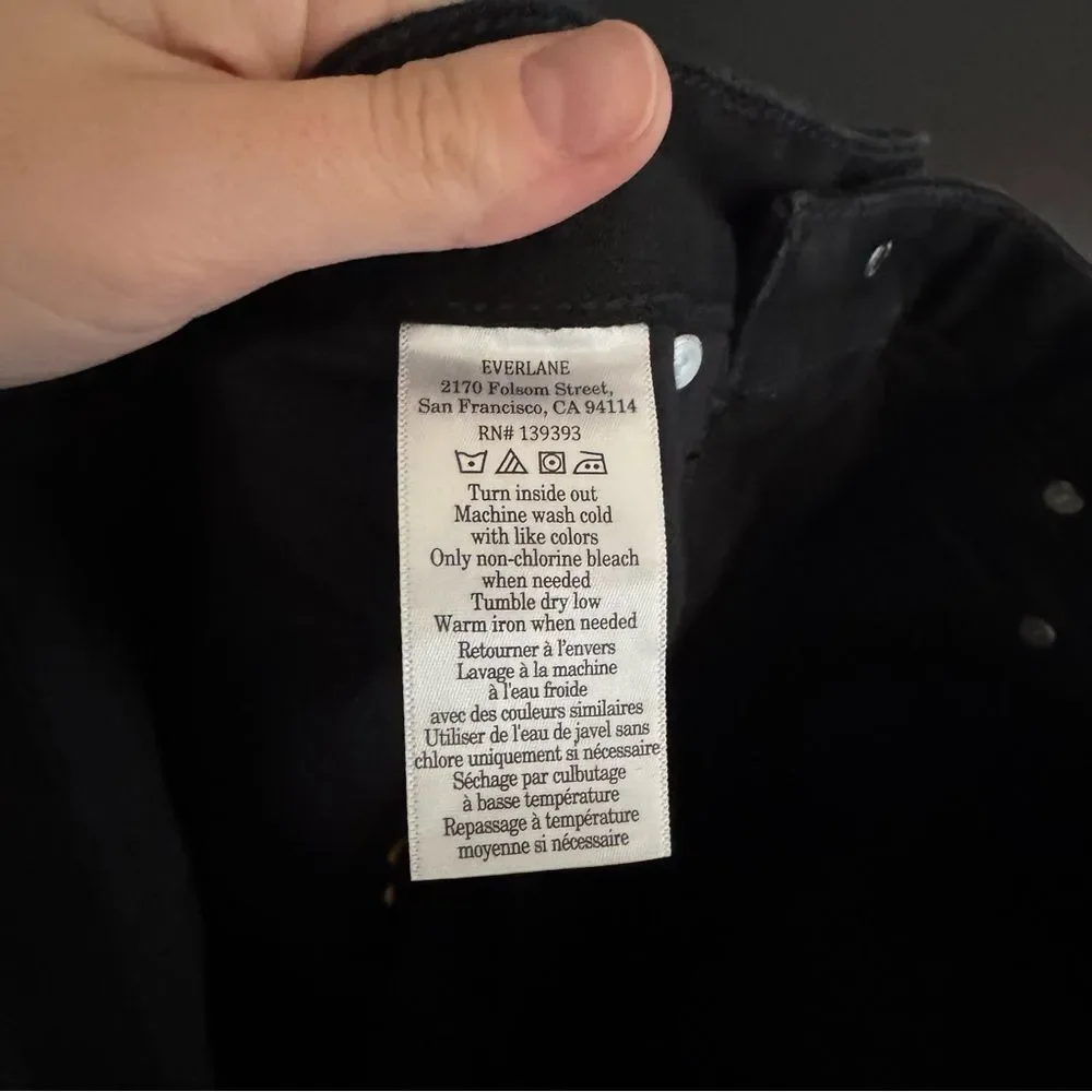 NWT Everlane Mid Way Jean Washed Black sz 28